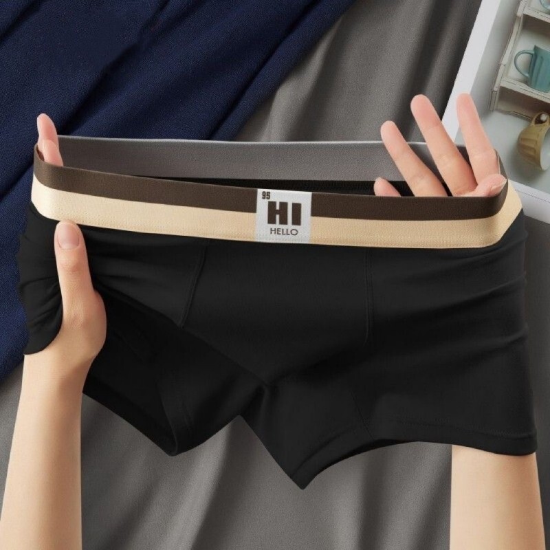 美古今男士内裤男平角底裤青年潮流个性运动透气男生中腰四角短裤