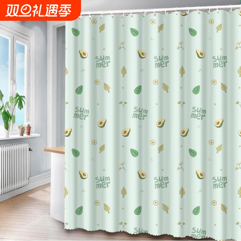 门帘窗帘免打孔隔断帘卧室遮光布艺帘子2024新款挂帘隔热窗户隐私