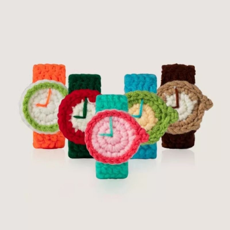 WANGXIAO 2手工毛线手环女刘耀文八仙子手表男赵晓卉情侣手