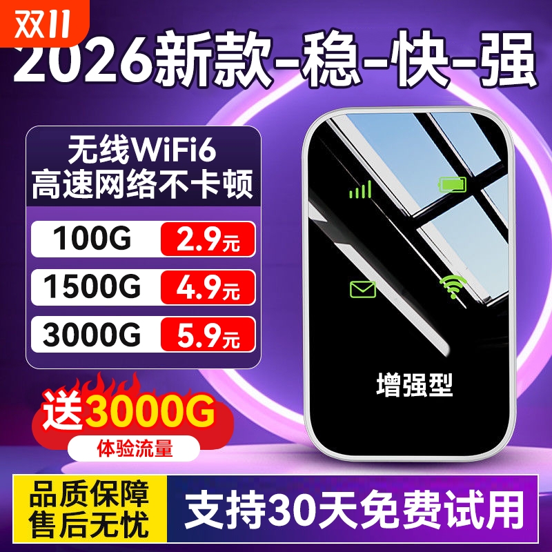 2025新款随身wifi全国通用高速无线wifl流量移动无线网络便携式热点wi-fi6路由器上网卡车载宽带热点免插卡