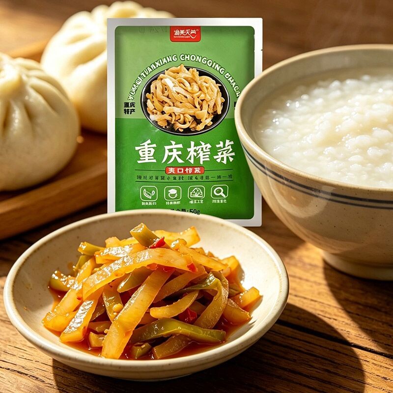正宗重庆榨菜丝开味整箱速食菜去皮小包装微辣下饭菜咸菜批发袋装
