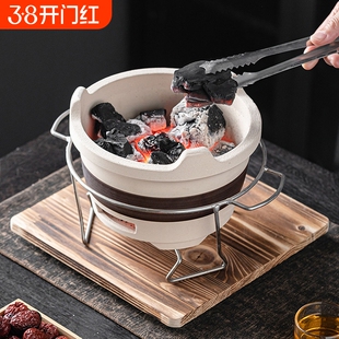 老式家用木炭炉土砂锅火锅煲炉子港式打边炉陶瓷泥小碳炉加热防烫