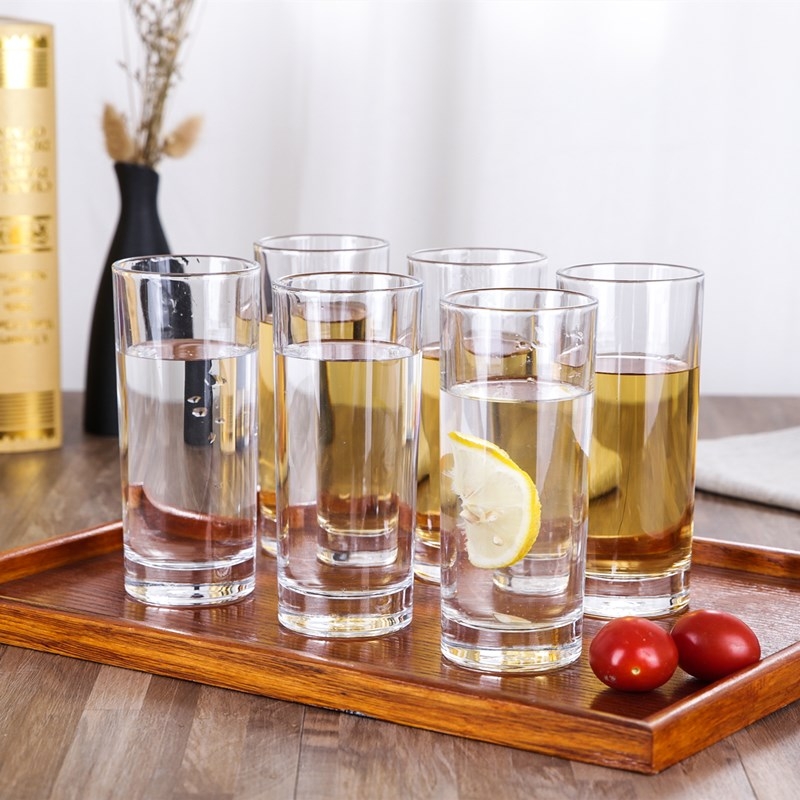 买一套送一套玻璃杯套装无铅耐热水杯家用茶啤酒杯白酒广告饮料杯