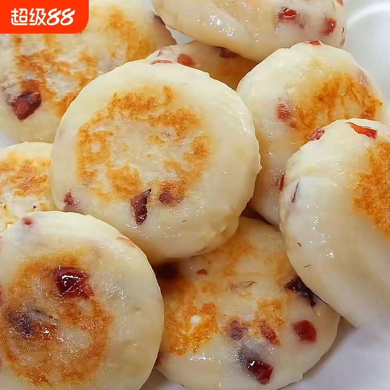 苹果山药饼馅饼煎饼速食营养懒人早饭早餐半成品速冻食品