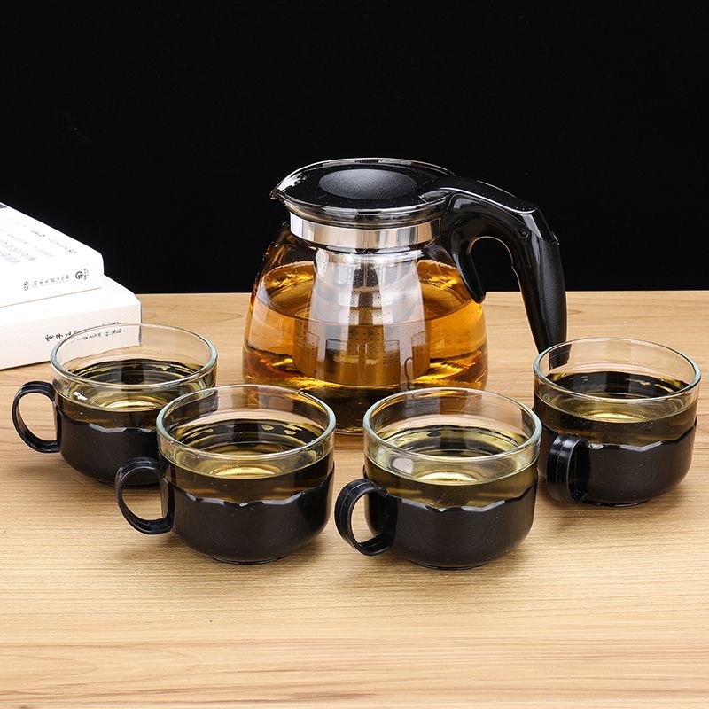 1壶4杯泡茶壶杯子茶具套装（1L壶+150ml×4杯子）