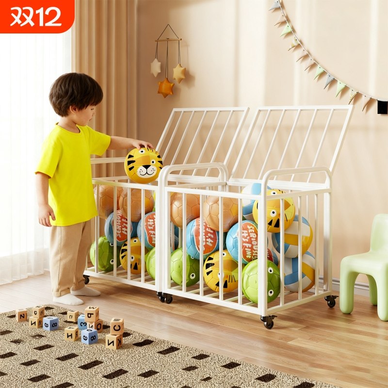 运动器材收纳筐幼儿园篮球置物架