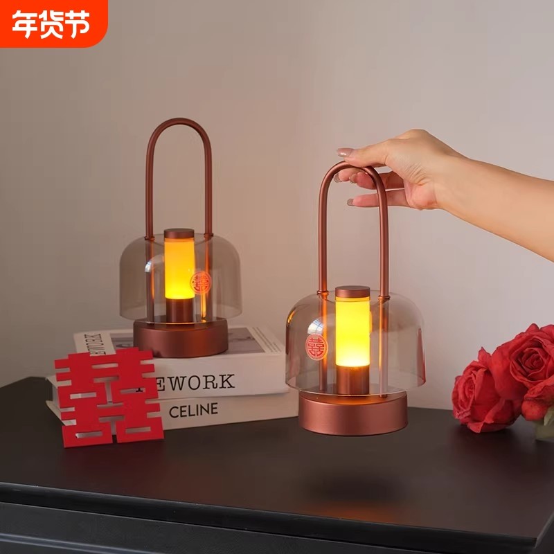 新婚礼物送新人新娘陪嫁长明灯高档喜灯结婚礼物婚房卧室床头台灯