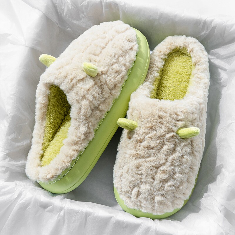 棉拖鞋女款秋冬季2025新款居家居防滑保暖毛绒棉拖男冬天紫色灰色