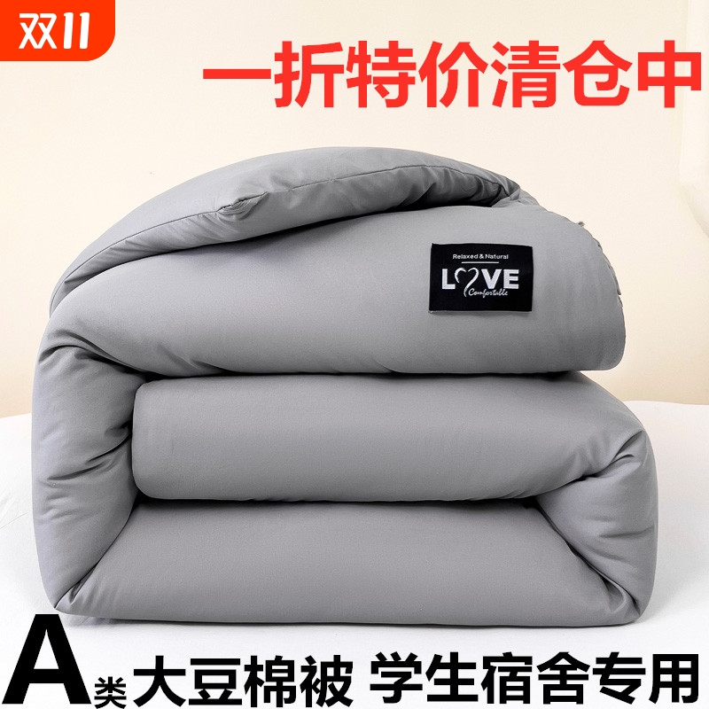 单人加厚保暖冬被春秋被四季被