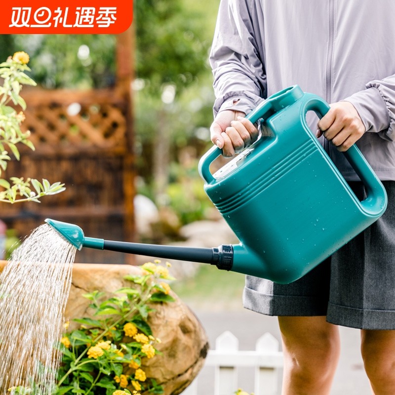 浇花水壶洒水壶家用大容量浇水壶长嘴花洒喷壶浇菜神器专用喷水壶