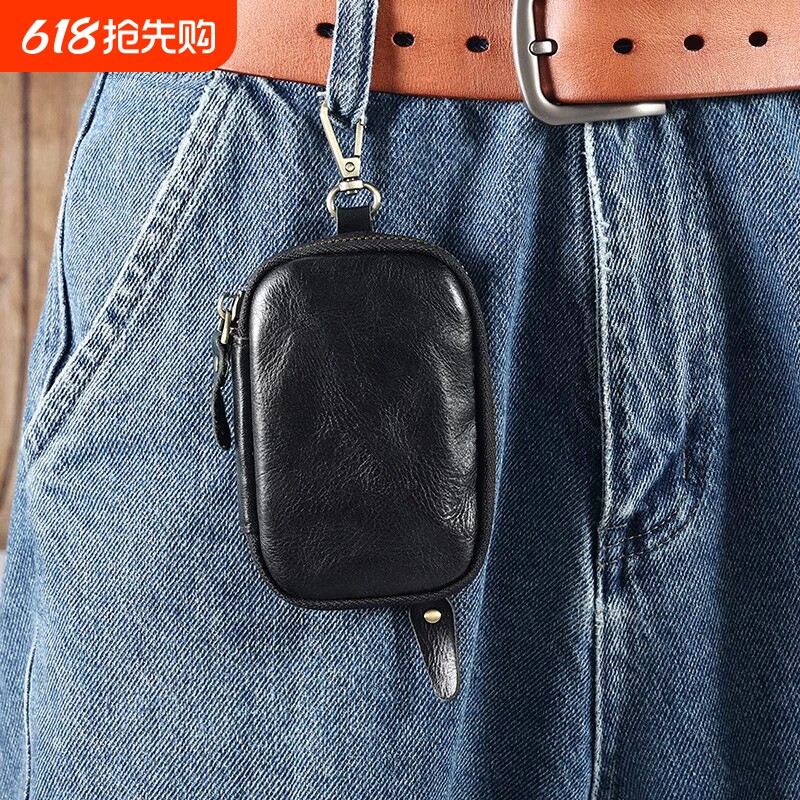 头层牛皮钥匙包男士真皮多功能大容量汽车钥匙套卡包2026新锁匙袋