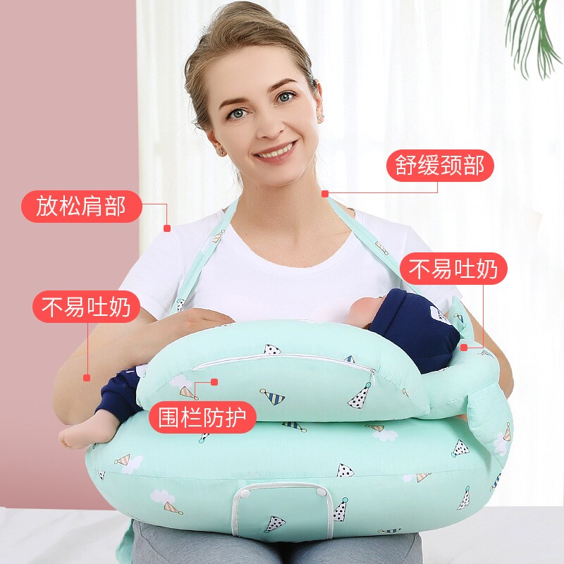 哺乳枕头喂奶神器孕妇护腰椅子新生婴儿抱睡枕侧躺垫抱枕坐月子托