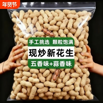 五香味蒜味花生带壳熟米小珍珠