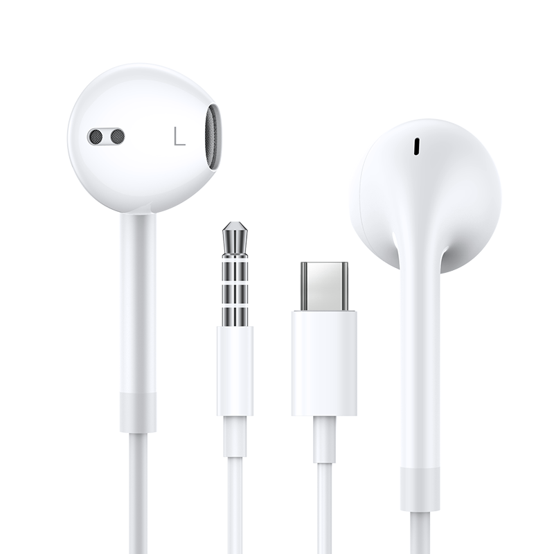 耳机有线入耳式适用华为oppo小米vivo苹果手机typec接口3.5mm圆头