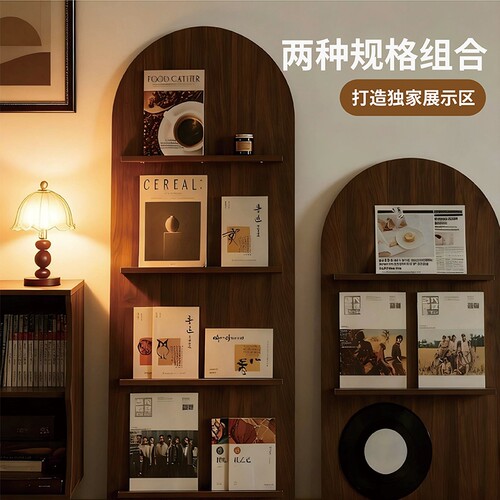 实木CD架家用客厅卧室收纳架置物架落地式书架书柜一体靠墙储物架