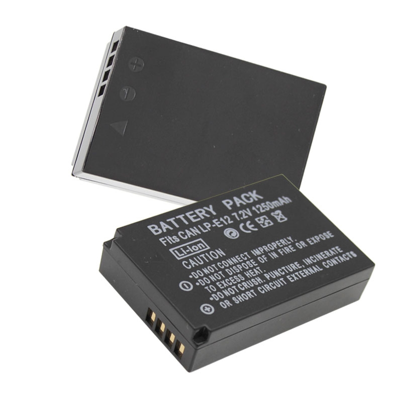 LP-E12电池适用于佳能EOS M2 M10 M50 Mark II二代M200微单M100 100D KissX7 SX70数码相机/充电器