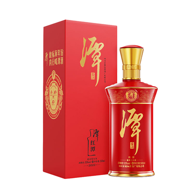 潭酒红潭53度500ml酱香型大曲坤沙白酒年份版本随机发高粱泸州