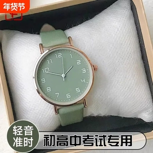 村田稻夫考试手表女ins高颜值学生党简约文艺森系小清新石英表