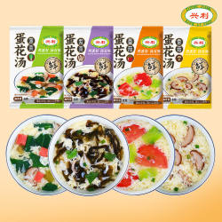 兴利蛋花汤速食汤速食紫菜汤番茄香菇菠菜芙蓉鲜蔬汤即食早餐食品