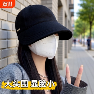 赵露思同款 帽子女春夏防晒帽大头围大脸圆脸适合百搭显脸小鸭舌帽