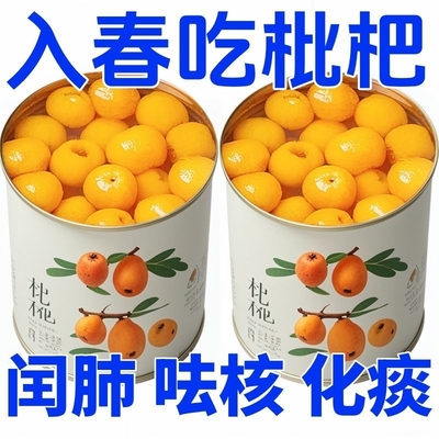 新鲜枇杷罐头特级无核大果肉商用