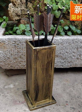 木质投壶道具活动幼儿园游戏投掷玩具真羽毛箭羽箭射箭飞镖古代