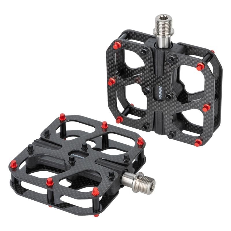 PROMEND自行车脚踏碳纤三培林轻量山地公路车脚踏钛合金单车踏
