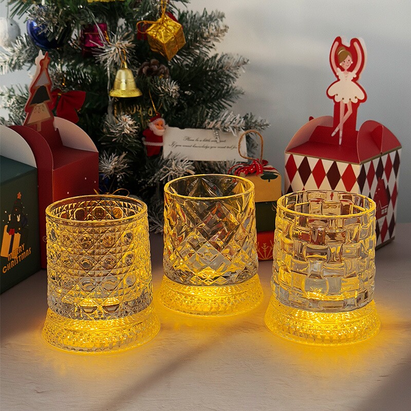 可代发 旋转威士忌酒杯新款高级感不倒翁洋酒杯