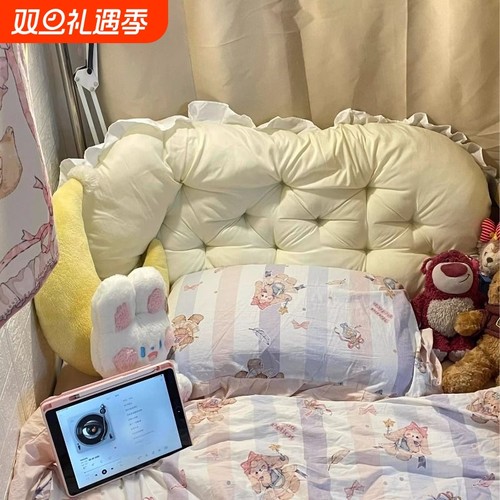 超蓬松亲肤柔软吸湿排汗床头靠垫