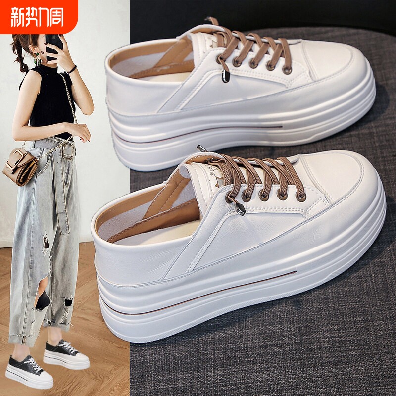 他她女孩内增高小白鞋女厚底春秋松糕2026夏季新款爆单百搭休闲一