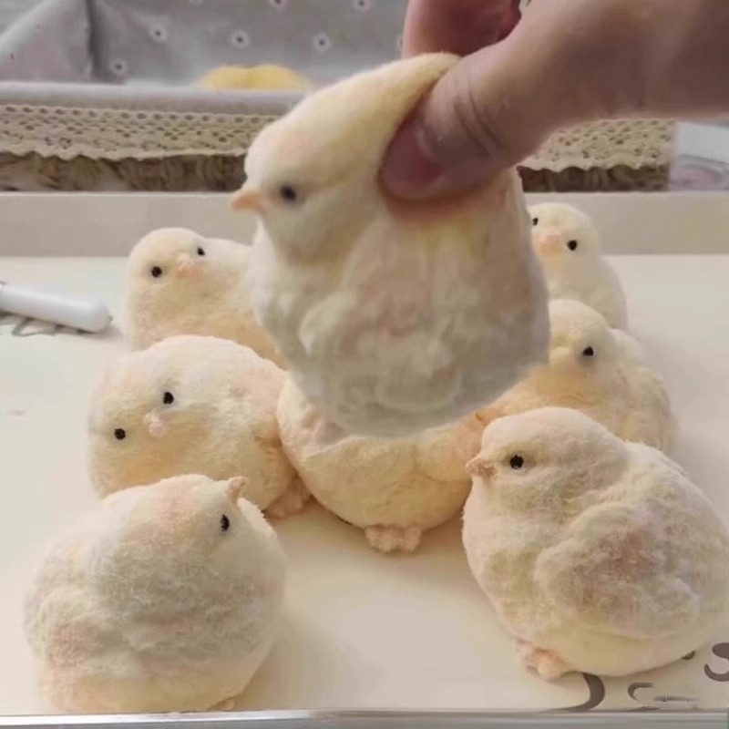 超软手感食品级捏捏乐肉墩墩儿童玩具仿真奶油小鸡女孩子解压神器