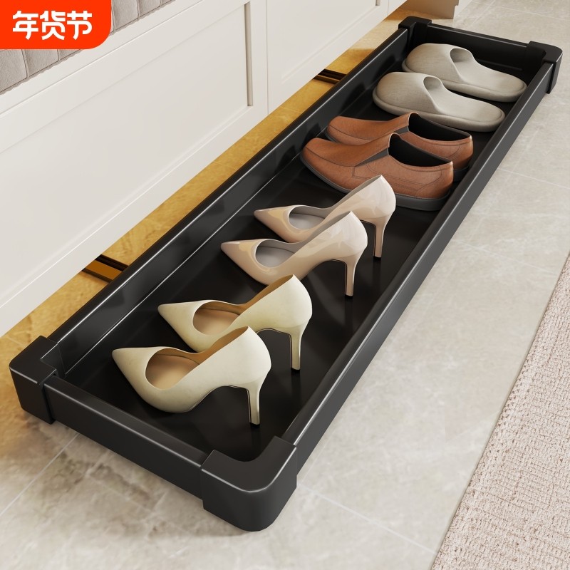 柜下底部踢脚抽玄关下方滑轮换鞋板鞋子收纳架反弹导轨鞋柜放置架,住宅家具,鞋架,淘宝优惠券,粉丝福利购,淘宝优惠卷