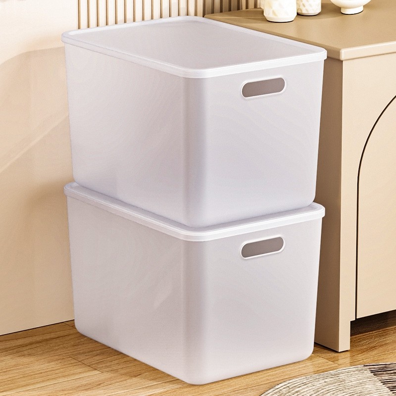 收纳箱整理箱透明家用玩具零食储物箱子衣柜衣服塑料置物筐收纳盒