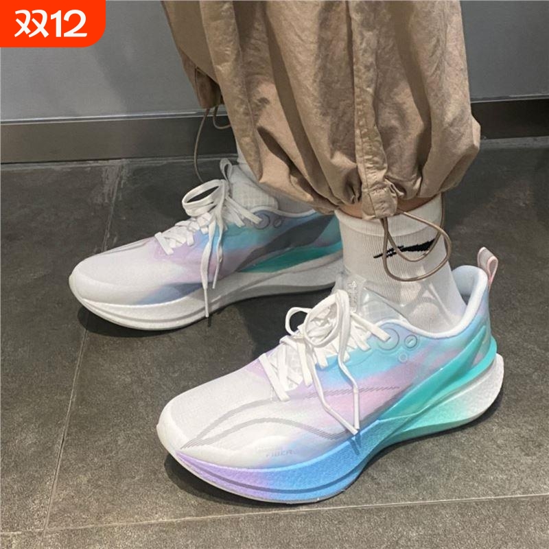 飞电5C运动鞋8pro全掌碳板跑步鞋男秋季学生儿童体考专业竞速跑鞋