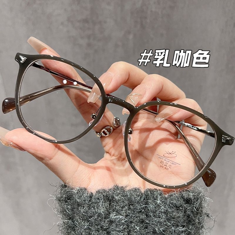 超nice呀!!闲近视眼镜可配度数女学生天菜显瘦平光镜防蓝光镜框