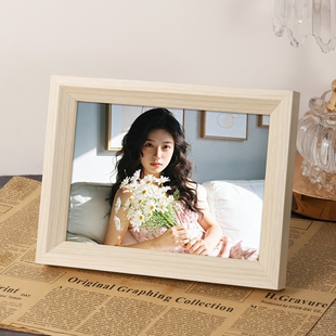 实木相框空框摆台挂墙6寸六8寸a5相册照片像框16寸a3画框高级感12