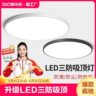 led三防吸顶灯防尘防潮厨卫灯