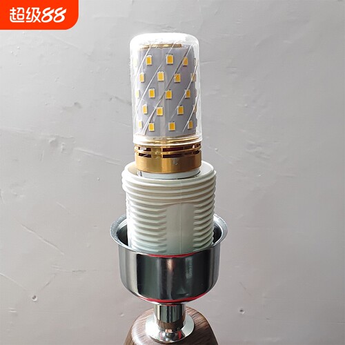 灯泡LED-中古百褶台灯ins北欧陶瓷卧室床头灯温馨浪漫简约
