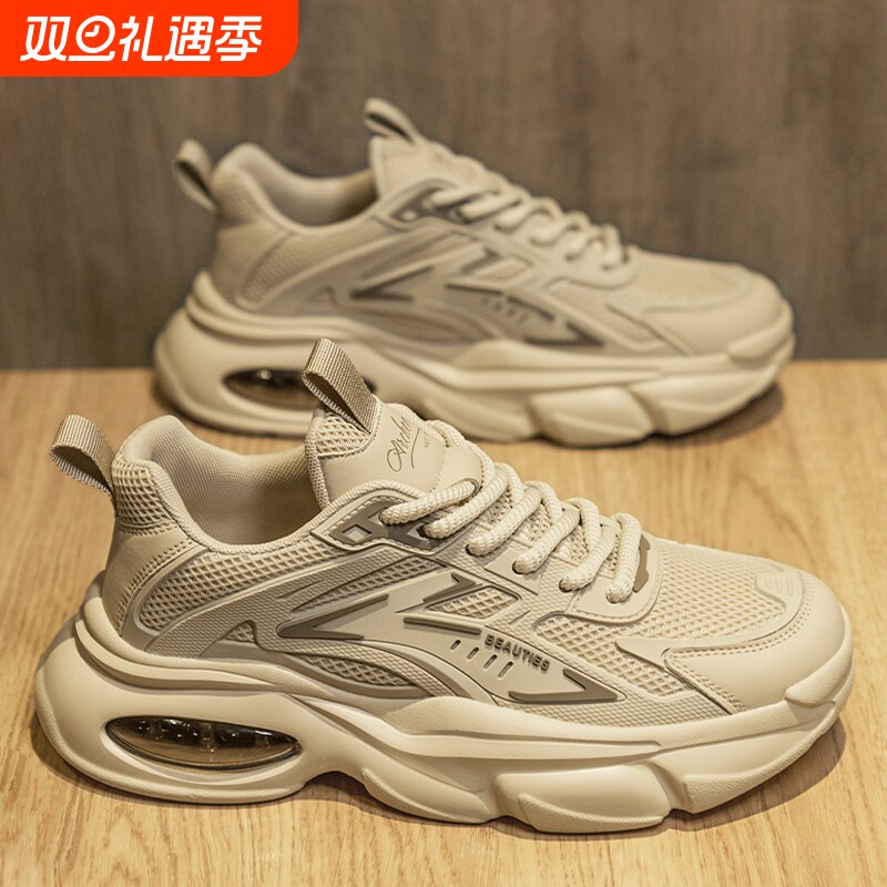 网红爆款男鞋2025新款夏季网面