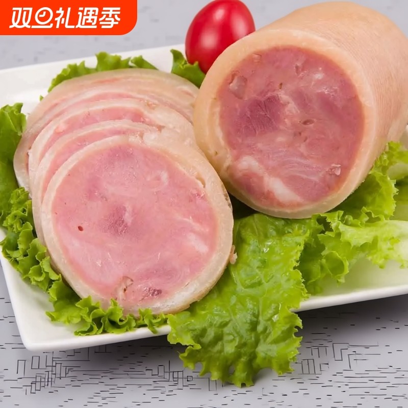 水晶肘花火腿卤味熟食下酒菜凉拼肘子火腿肠捆蹄开袋即食猪肉鸡肉