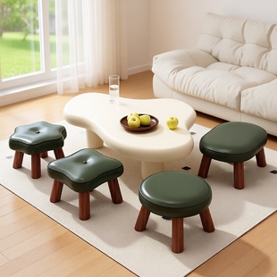 凳坐墩叠放实木 小凳子家用矮凳结实客厅沙发凳儿童小板凳门口换鞋