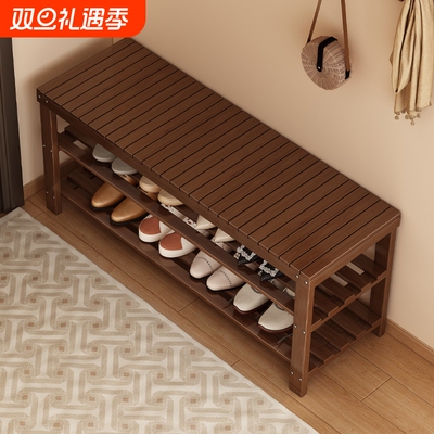 鞋架子家用门口多层换鞋凳室内