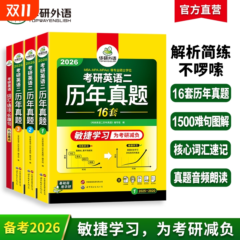 华研外语考研英语二历年真题