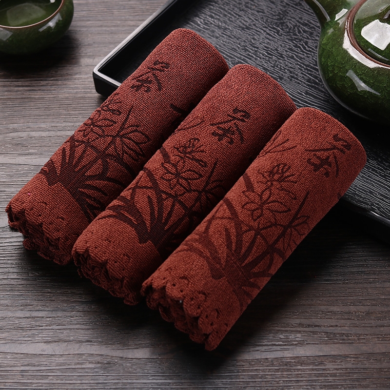 功夫茶巾茶布吸水高档茶具毛巾