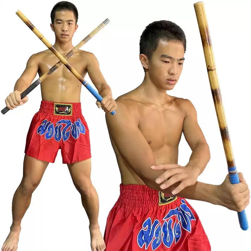 响牌菲律宾魔杖藤棍短棍烧花纹咏春拳实木棍天然藤条藤木原杆武术