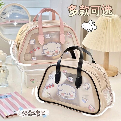 2025年干湿分离化妆包女旅行包新款旅游防水洗漱化妆品收纳包透明