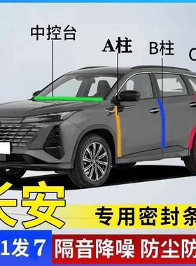 适用CS75/55/35PLUS逸动UNI-V/T/K/Z逸达 Lumin汽车用隔音密封条