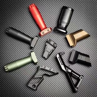 小F大F前握把金属CNC阻手器 AR15M4手柄铝合金20mm骑士通用配件