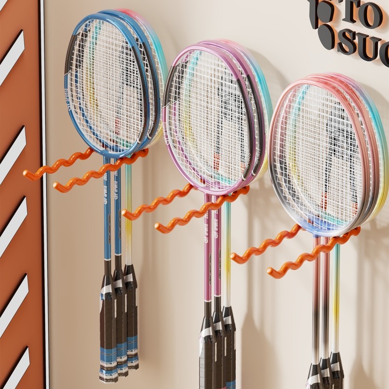 羽毛球拍收纳展示架球馆专用挂钩网球拍挂墙上放置架墙面收纳神器