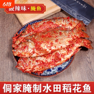 贵州腌鱼暗鱼从江黎平榕江腌酸鱼侗族特产农家木桶稻花鱼鲤鱼俺鱼